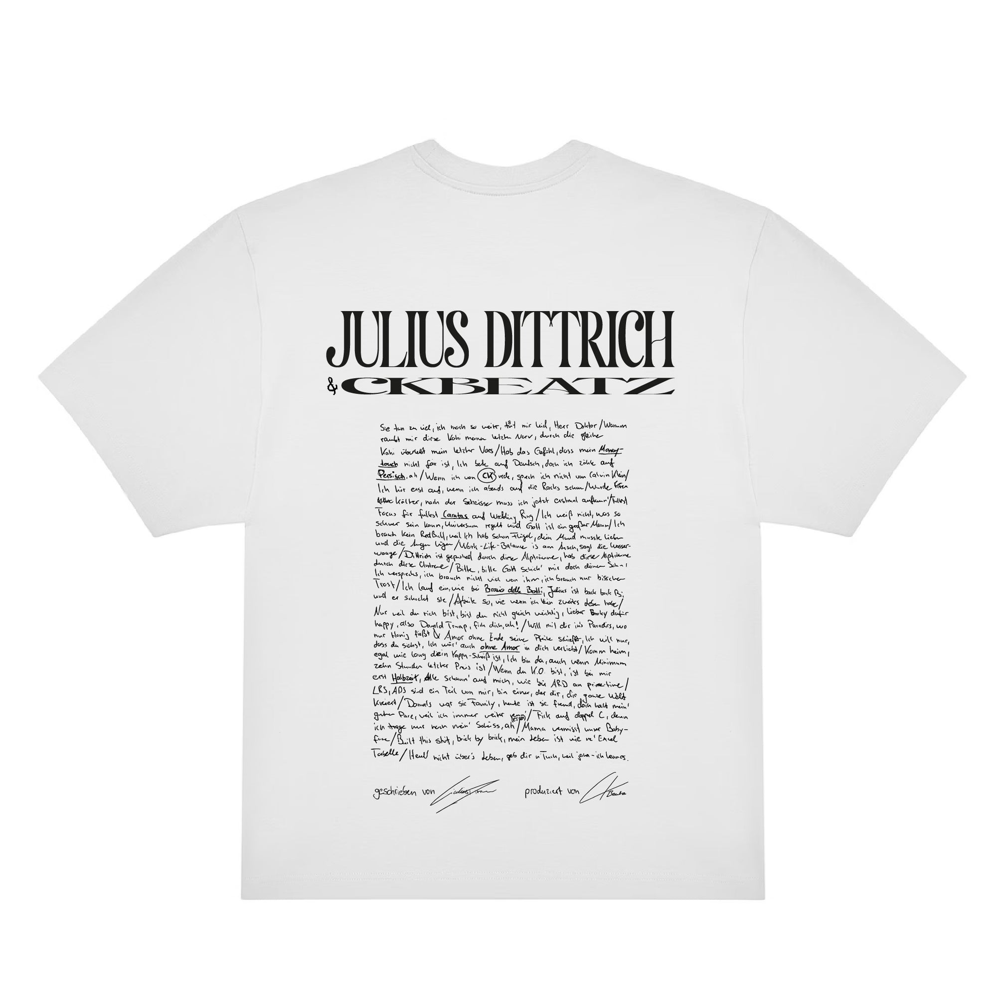 Julius Dittrich & CKBEATZ Lyrics T-Shirt